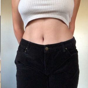 Low-Rise (Bootcut) Velvet Pant